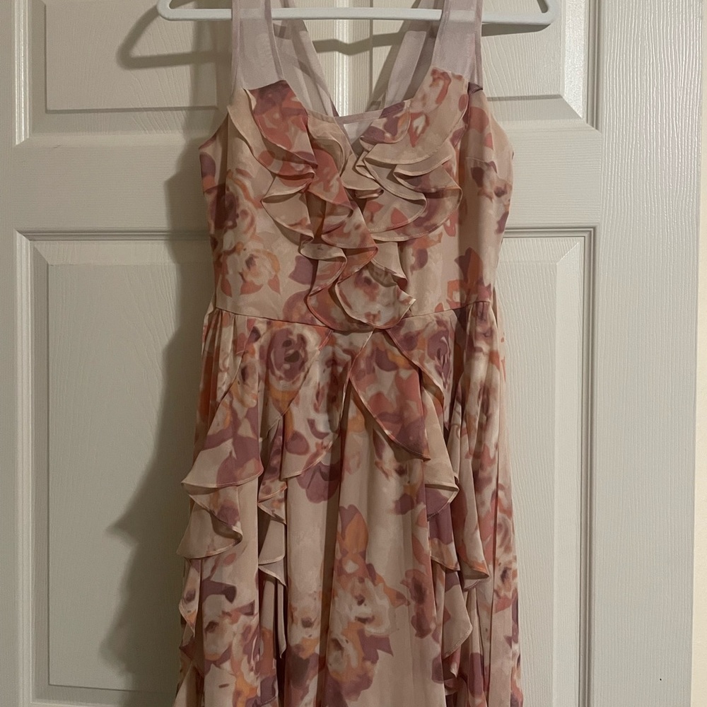 Ruffled dress.